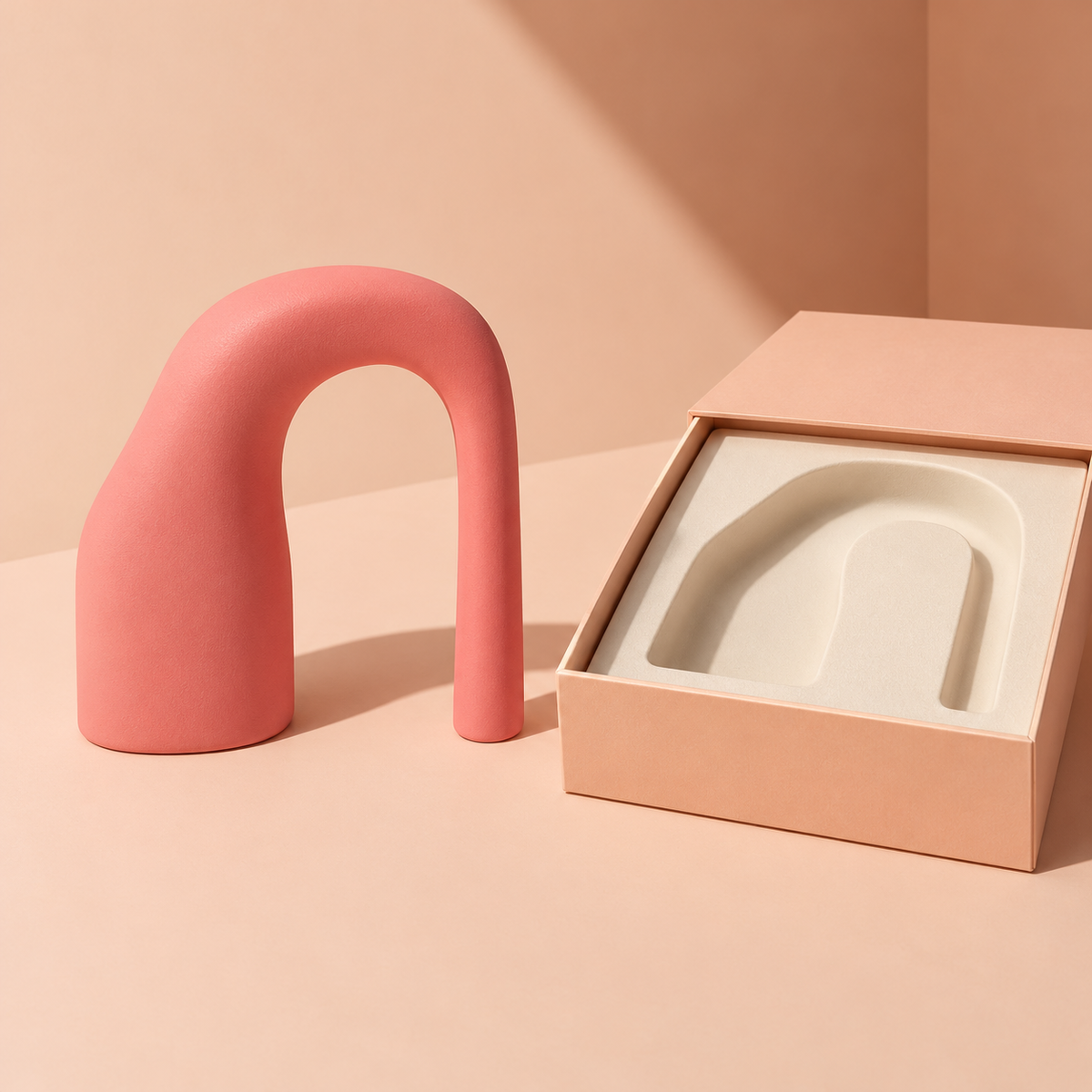 Coral Arc Asymmetric Arch Sculpture